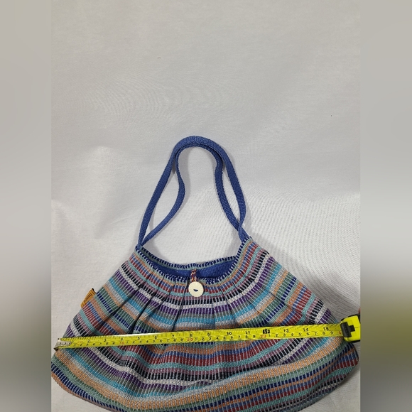 Hamro fair-trade hand loomed knit bohemian bag with matching clutch - Picture 2 of 7